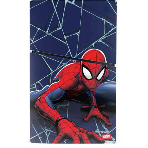 Marvel Spiderman Crawling Spiderman PS5 Slim Digital Edition Console Skin