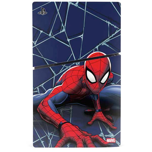 Marvel Spiderman Crawling Spiderman PS5 Slim Disk Console Skin
