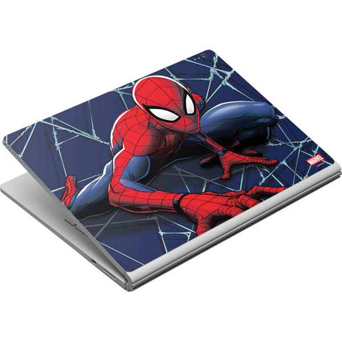 Marvel Spiderman Crawling Spiderman Surface Book Skin