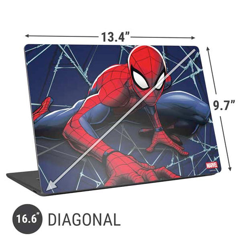 Marvel Spiderman Crawling Spiderman Universal Laptop 16.6in (13.4 x 9.7in) Skin