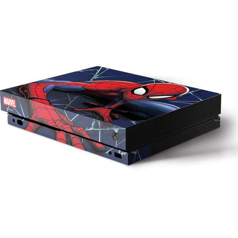 Marvel Spiderman Crawling Spiderman Xbox One X Console Skin