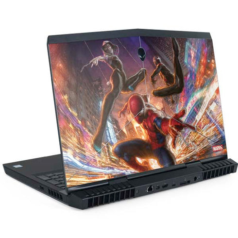 Marvel Spiderman Group Wall Dell Alienware Skin