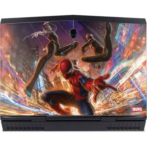 Marvel Spiderman Group Wall Dell Alienware Skin