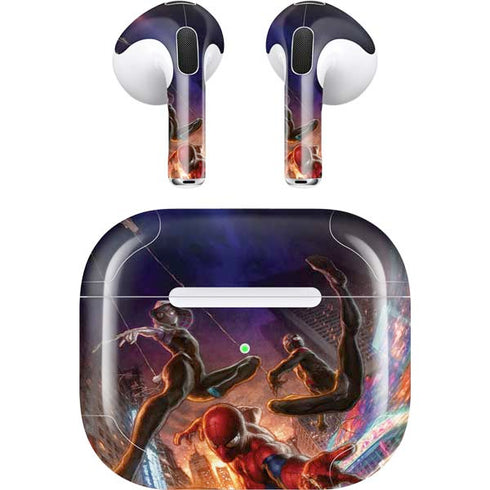 Marvel Spiderman Group Wall Apple AirPods (3rd Gen 2021) Skin