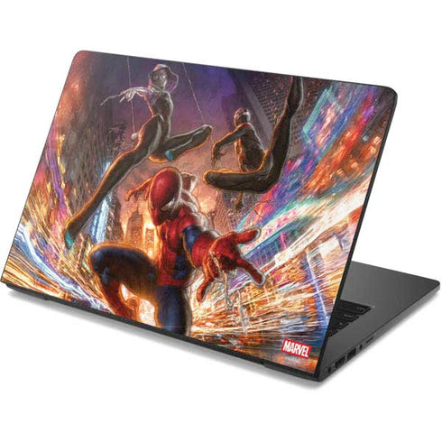 Marvel Spiderman Group Wall Dell Chromebook Skin