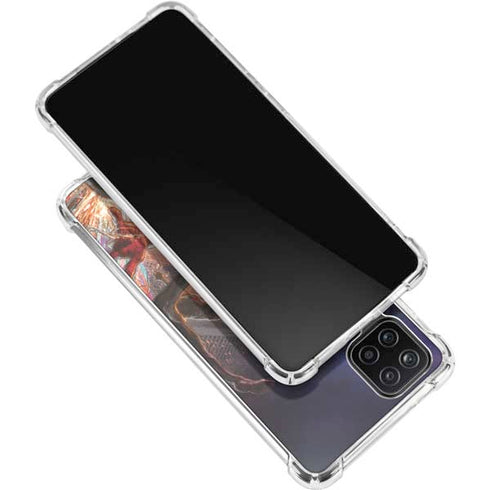 Marvel Spiderman Group Wall Galaxy A12 Clear Case