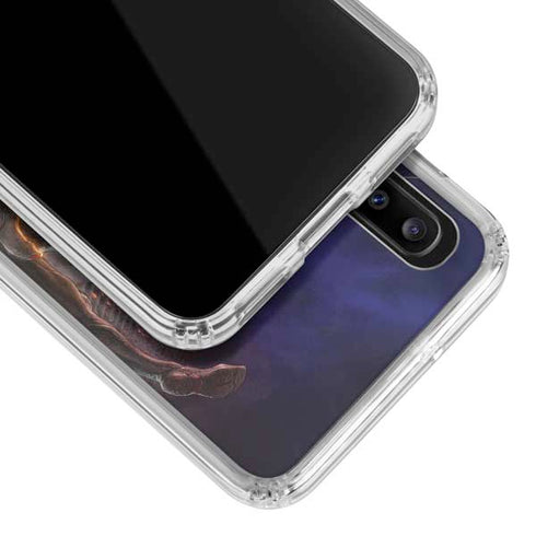 Marvel Spiderman Group Wall Galaxy A20 Clear Case