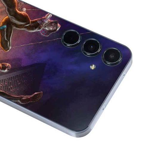 Marvel Spiderman Group Wall Galaxy A35 5G Skin
