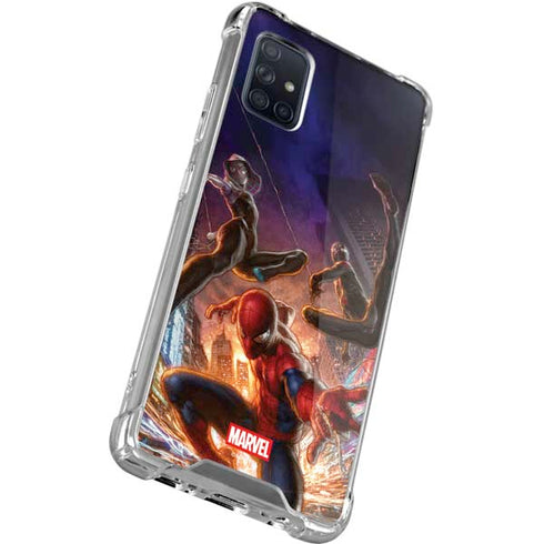 Marvel Spiderman Group Wall Galaxy A51 5G Clear Case