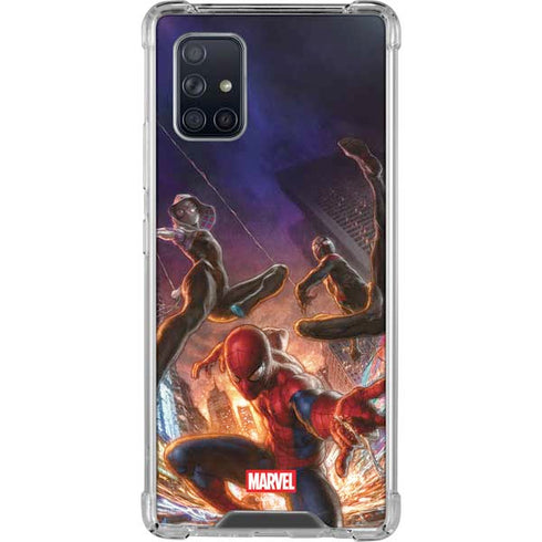 Marvel Spiderman Group Wall Galaxy A71 5G Clear Case