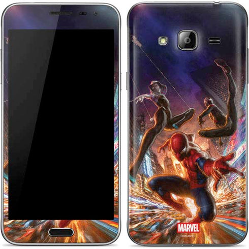 Marvel Spiderman Group Wall Galaxy J3 Skin