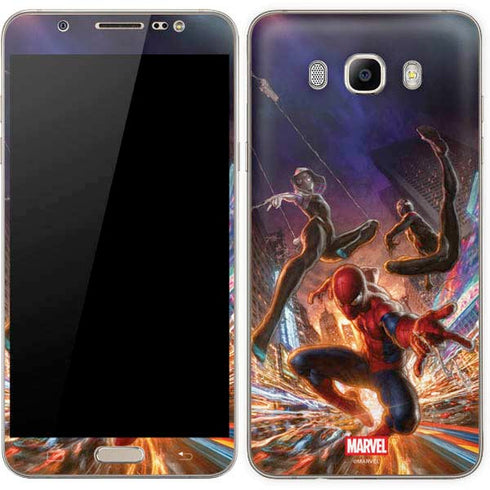 Marvel Spiderman Group Wall Galaxy J7 Skin