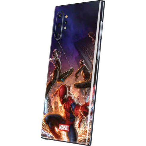 Marvel Spiderman Group Wall Galaxy Note 10 Plus Skin