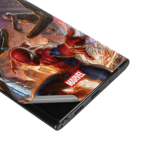 Marvel Spiderman Group Wall Galaxy Note 10 Plus Skin