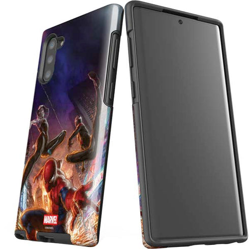 Marvel Spiderman Group Wall Galaxy Note 10 Pro Case