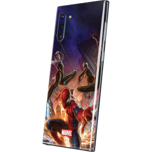 Marvel Spiderman Group Wall Galaxy Note 10 Skin