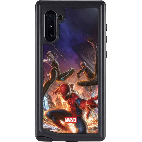 Marvel Spiderman Group Wall Galaxy Note 10 Waterproof Case
