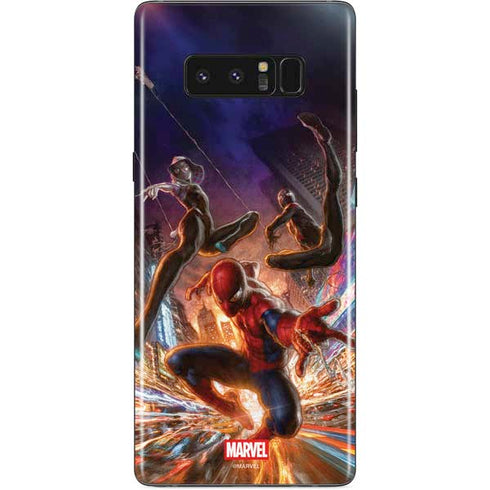 Marvel Spiderman Group Wall Galaxy Note 8 Skin