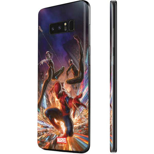 Marvel Spiderman Group Wall Galaxy Note 8 Skin