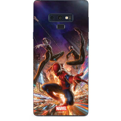 Marvel Spiderman Group Wall Galaxy Note 9 Skin
