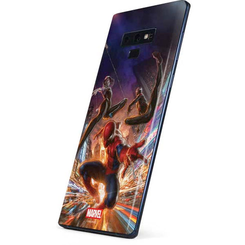 Marvel Spiderman Group Wall Galaxy Note 9 Skin
