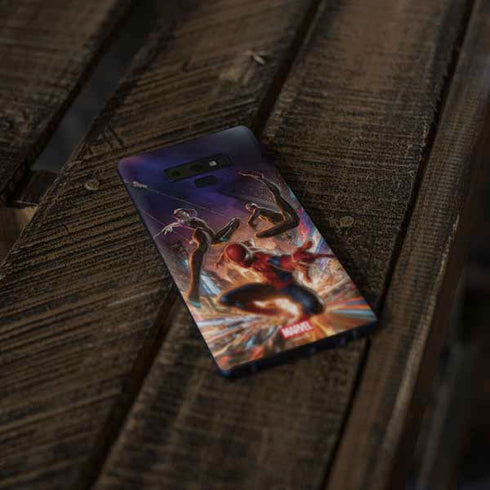 Marvel Spiderman Group Wall Galaxy Note 9 Skin