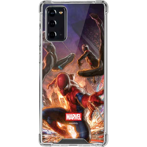 Marvel Spiderman Group Wall Galaxy Note20 5G Clear Case