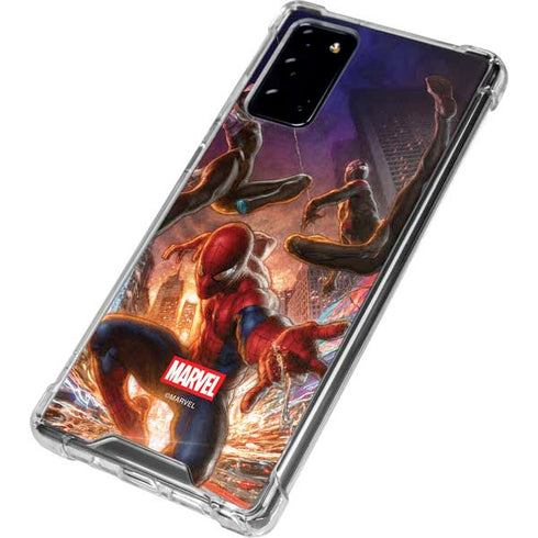 Marvel Spiderman Group Wall Galaxy Note20 5G Clear Case
