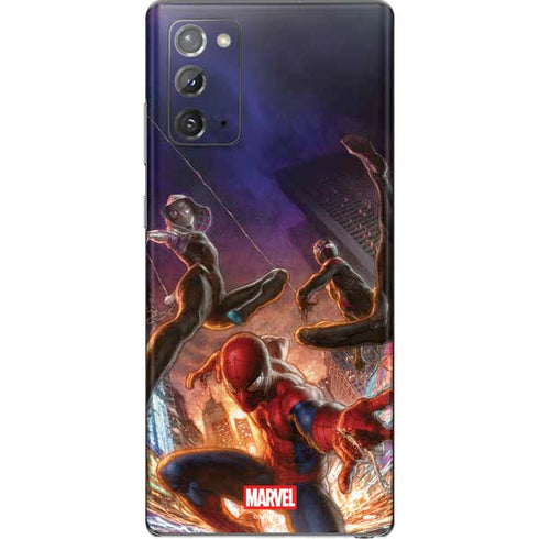 Marvel Spiderman Group Wall Galaxy Note20 5G Skin