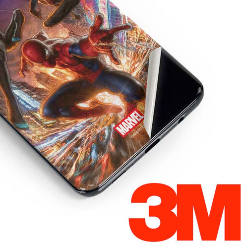 Marvel Spiderman Group Wall Galaxy S10 Skin