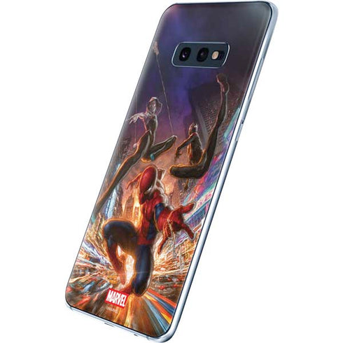 Marvel Spiderman Group Wall Galaxy S10e Skin