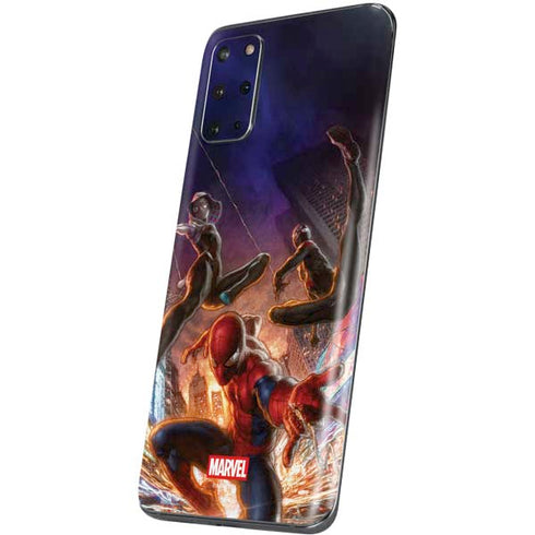 Marvel Spiderman Group Wall Galaxy S20 Plus Skin