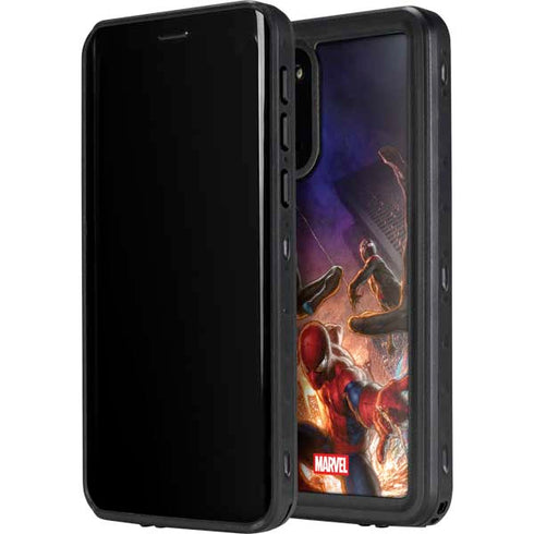 Marvel Spiderman Group Wall Galaxy S20 Plus Waterproof Case