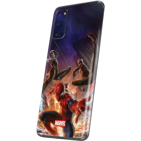 Marvel Spiderman Group Wall Galaxy S20 Skin