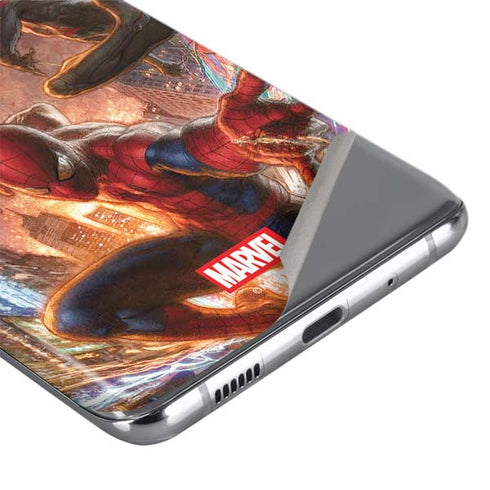 Marvel Spiderman Group Wall Galaxy S20 Skin