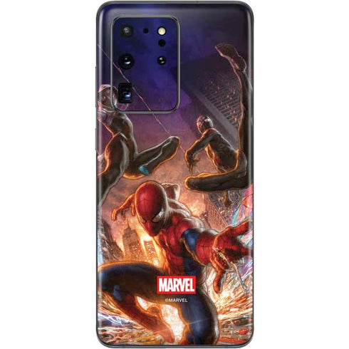 Marvel Spiderman Group Wall Galaxy S20 Ultra 5G Skin