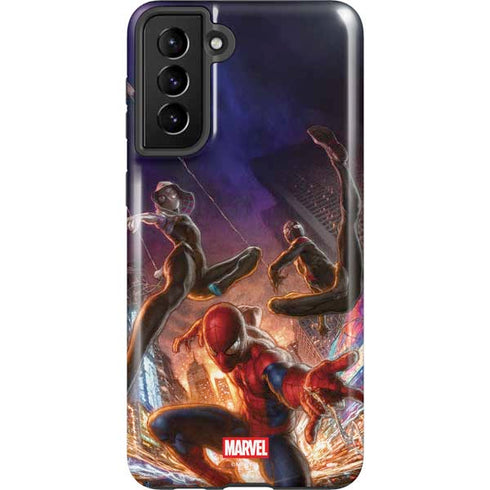 Marvel Spiderman Group Wall Galaxy S21 Plus 5G Pro Case