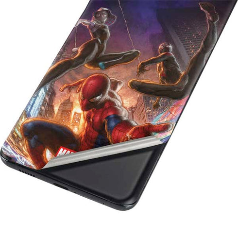 Marvel Spiderman Group Wall Galaxy S21 Plus 5G Skin