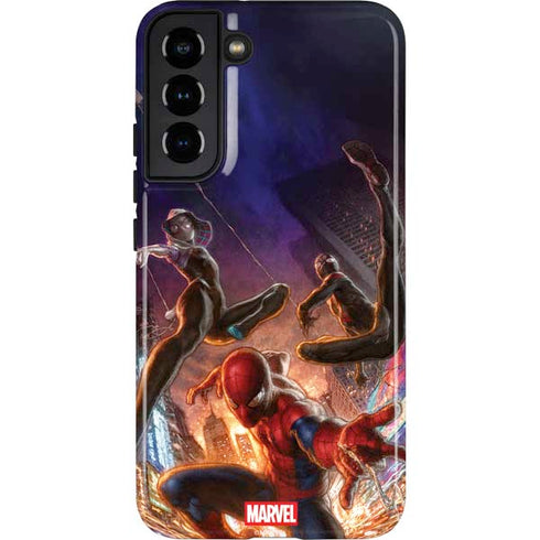 Marvel Spiderman Group Wall Galaxy S22 Plus Pro Case