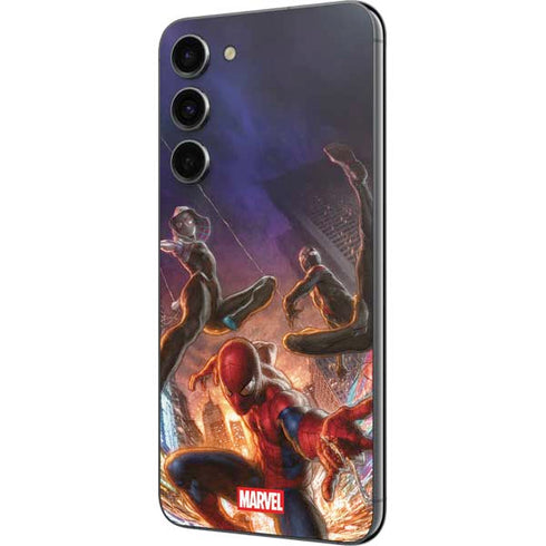 Marvel Spiderman Group Wall Galaxy S23 FE Skin