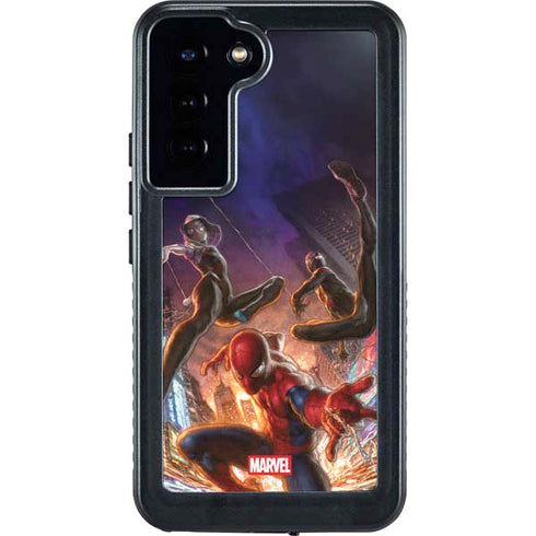 Marvel Spiderman Group Wall Galaxy S23 Plus Waterproof Case