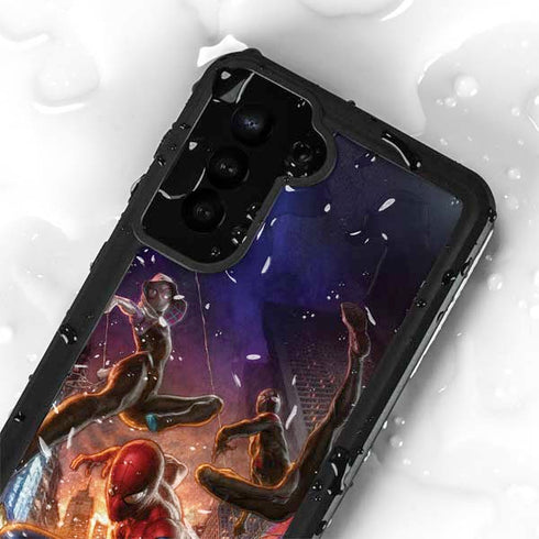 Marvel Spiderman Group Wall Galaxy S23 Plus Waterproof Case