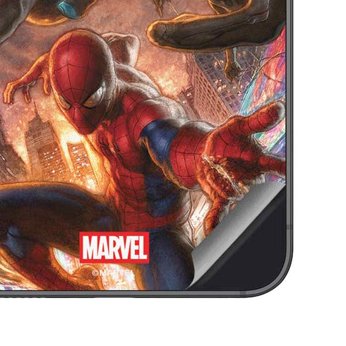 Marvel Spiderman Group Wall Galaxy S24 Skin