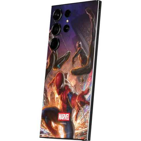 Marvel Spiderman Group Wall Galaxy S24 Ultra Skin