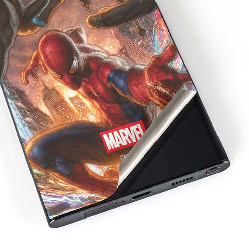 Marvel Spiderman Group Wall Galaxy S24 Ultra Skin