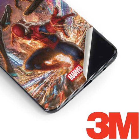 Marvel Spiderman Group Wall Galaxy S9 Plus Skin