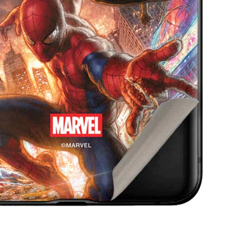 Marvel Spiderman Group Wall Galaxy Z Flip Skin