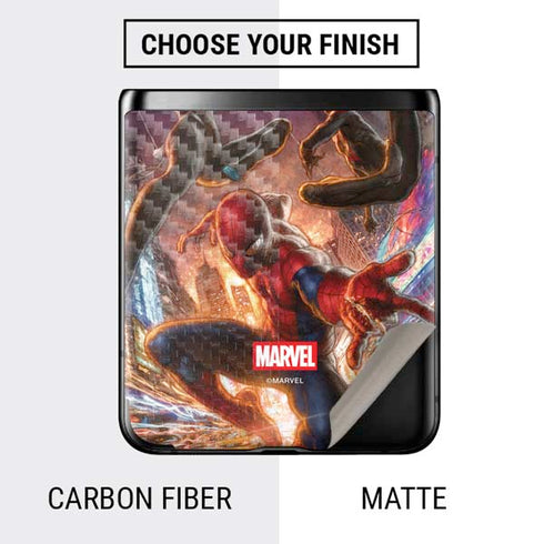 Marvel Spiderman Group Wall Galaxy Z Flip Skin