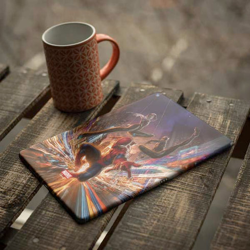 Marvel Spiderman Group Wall iPad Skins