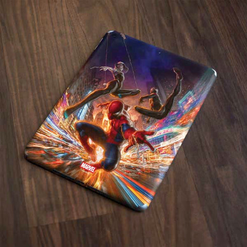 Marvel Spiderman Group Wall Apple iPad Skin